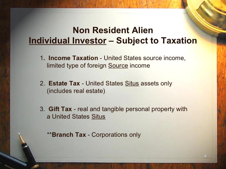 Tax Planning for Foreign Investors Acquiring Larger (One Million Dollars and over) United States Real Estate Investments