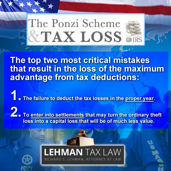 Ponzi Scheme Tax Loss